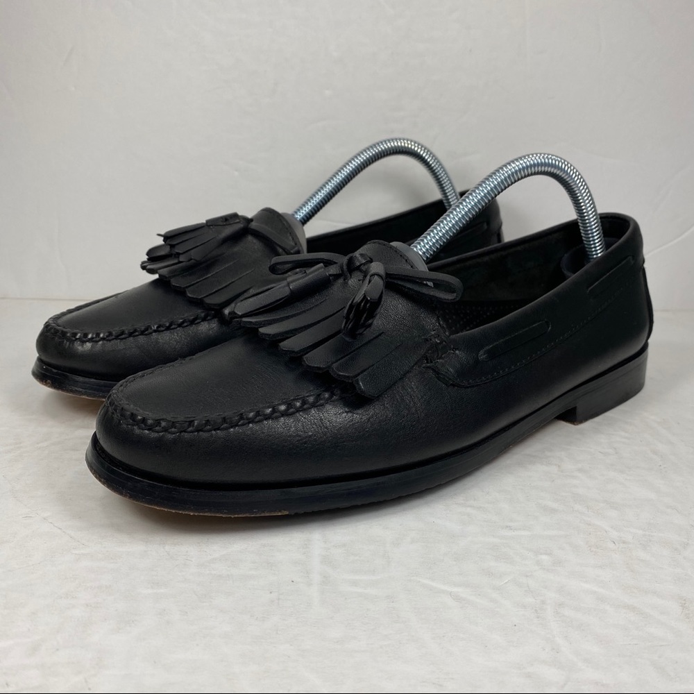 Cole Haan Leather Tassel Kilt Loafer Slip On Shoe